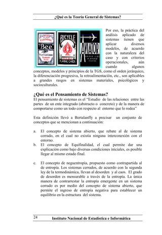 Teoria General de Sistemas