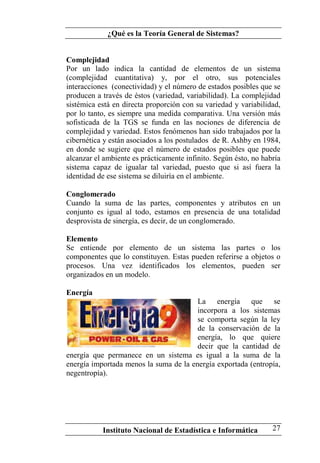 Teoria General de Sistemas