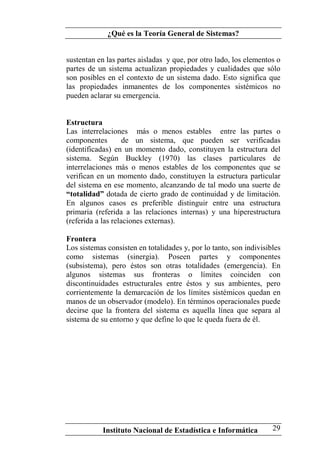 Teoria General de Sistemas