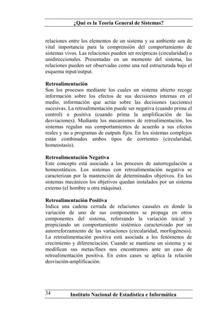 Teoria General de Sistemas