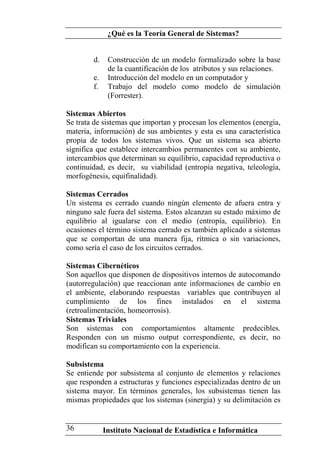 Teoria General de Sistemas