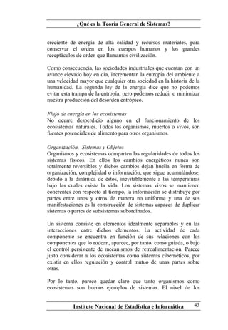 Teoria General de Sistemas