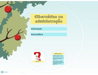 Teoria Geral de Sistemas & Cibernética
