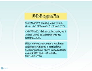 Teoria Geral de Sistemas & Cibernética