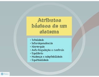 Teoria Geral de Sistemas & Cibernética