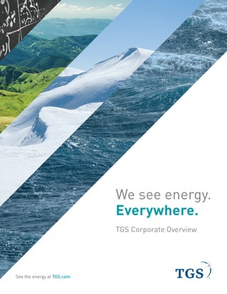 TGS Corporate Overview 
See the energy at TGS.com 
We see energy. 
Everywhere.  