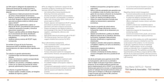 Las OSFL tienen la obligación de implementar un
Sistema de Prevención de Lavado de Activos y
Financiamiento de Terrorismo (SPLAFT), para ello
deberán:
•	 Capacitarse en materia de prevención de lavado
de activos y financiamiento de terrorismo
•	 Elaborar y aprobar políticas y procedimientos para
estos fines, designar un Oficial de Cumplimiento
que entre sus labores emitirá un informe anual
sobre el SPLAFT
•	 Elaborar, aprobar, implementar y aplicar; el
Manual del SPLAFT, procedimientos para prevenir
y detectar operaciones inusuales y comunicar
operaciones sospechosas.
•	 Preparar y aprobar políticas de debida diligencia
en el conocimiento del cliente, beneficiario
final, proveedores, contrapartes, directores y
trabajadores;
•	 Auditoria interna y externa del SPLAFT según
corresponda.
Así también el Grupo de Acción Financiera
Internacional (GAFI) ha detallado algunas de las
recomendaciones de mejores practicas sugeridas para
las OSFL.
Con relación a la gestión administrativa
•	 Constituirse bajo una estructura organizacional
definida.
•	 Contar con la licencia o registro correspondiente
para su debido funcionamiento.
•	 Establecer, con precisión, su finalidad y objetivos.
•	 Contar con un sistema documental de control
gerencial, administrativo, financiero y operativo.
Con relación a la gestión financiera
•	 Producir estados contables anuales, con desglose
detallado de ingresos y gastos.
22
NPOs are obliged to implement a System for the
Prevention of Money Laundering and Financing of
Terrorism (SPLAFT), they are bound to:
•	 Get training about money laundering and
financing of terrorism prevention.
•	 Develop and approve policies and procedures
for these purposes, and designate a Compliance
Officer who, among other duties, shall issue an
annual report on SPLAFT.
•	 Prepare, approve, and implement SPLAFT manuals
(procedures to prevent and detect unusual
operations and report suspicious processes).
•	 Prepare and approve due diligence policies in
the knowledge of the client for final beneficiaries,
suppliers, counterparties, directors, and
employees;
•	 Appropriate Internal and external audit of SPLAFT.
•	 The Financial Action Task Force (FATF) also
suggests detailed best practices for NPOs.
About administrative management,
•	 To be constituted under a clearly defined
organizational structure.
•	 To have the proper license or registration.
•	 To establish purpose and objectives.
•	 To have a document system for managerial,
administrative, financial, and operational control.
Concerning financial management,
•	 To produce annual financial statements with
detailed income and expenses balances.
•	 To establish budgets and programs subject to
supervision.
•	 To implement appropriate controls to ensure that
all funds are accounted for and spent consistently
with the purpose and objectives of planned
activities.
•	 To have external audit systems in place.
23
•	 Establecer presupuestos y programas sujetos a
supervisión.
•	 Aplicar controles apropiados para garantizar que
se contabilicen todos los fondos y que éstos se
gasten de una manera coherente con el propósito
y objetivos de las actividades previstas.
•	 Contar con sistemas de auditoría externa.
•	 Utilizar los canales financieros formales para
realizar sus transacciones y operaciones
económicas.
Con relación a la gestión de control interno
•	 Registrar y entregar información, exacta y
transparente, respecto de las donaciones y su
utilización.
•	 Adoptar procedimientos y políticas de debida
diligencia respecto de sus miembros, directivos,
funcionarios, empleados, fideicomisarios,
donantes, beneficiarios y organizaciones
relacionadas.
•	 Establecer controles sobre proyectos realizados,
su finalidad y objetivos, así como sus donantes y
beneficiarios.
•	 Implementar programas de medición y
seguimiento de resultados.
•	 Controlar y monitorear los fondos, bienes y
servicios entregados fuera de su jurisdicción de
origen.
Una de las principales preocupaciones de las OSFL
es el presupuesto, cada recurso es orientado a
cubrir el objeto social para el que fueron creados los
proyectos. En ese sentido podríamos decirles que
para la implementación de un SPLAFT no es necesario
destinar gran parte de los recursos. La implementación
puede ser realizada internamente de forma exitosa, el
primer paso es designar un Oficial de Cumplimiento
y seguir las guías que ha dado la SBS y prácticas
sugeridas por el GAFILAT.
•	 To use formal financial channels to carry out
transactions and economical operations.
Regarding internal control management,
•	 To record and provide accurate and transparent
information on donations and their use.
•	 To adopt due diligence procedures and
policies concerning its members, directors,
officers, employees, trustees, donors, and other
stakeholders.
•	 Establish controls over completed projects,
their purpose, objectives, and their donors and
beneficiaries.
•	 Implement programs for measuring and
monitoring results.
•	 Control and monitor funds, goods, and services
delivered outside their original jurisdiction.
Budget is one of the leading non-profit organizations’
concerns; each resource is oriented to cover the
social purpose of the projects. It is not necessary
to allocate a significant amount to implement
a SPLAFT. Implementation can be successfully
carried out internally. First, a Compliance Officer
should be designated. The guidelines provided by
Superintendencia de Banca y Seguros del Perú (SBS)
should also be observed together with best practices
suggested by GAFILAT [Financial Action Task Force of
Latin America].
Ana María CASTILLO - Partner
TGS Sarrio & Asociados - TGS member
PERU
 