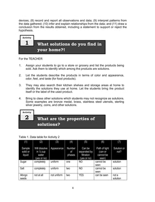 Science 7 Teachers Guide Department of Education | PDF