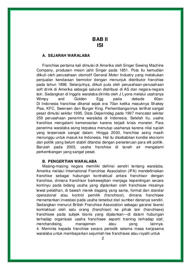 Tgs individu makalah waralaba