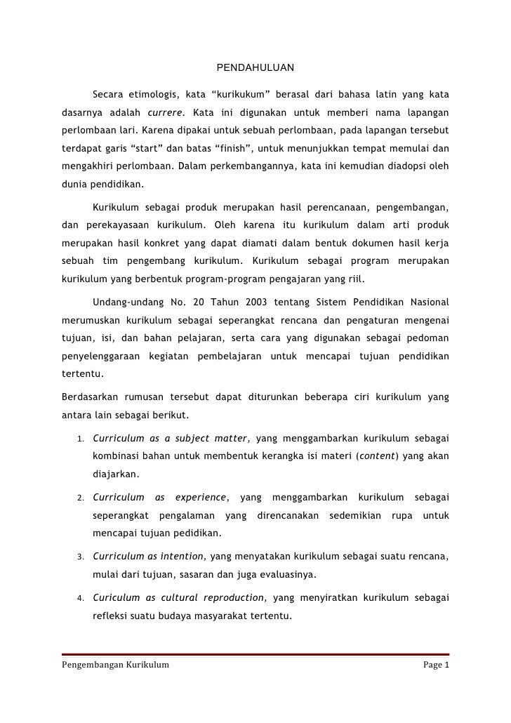 Pengembngan Kurikulum Makro Pengembngan Kurikulum Makro