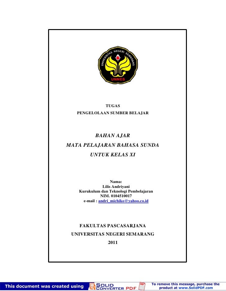 Contoh Carpon Bahasa Sunda Singkat Mudah