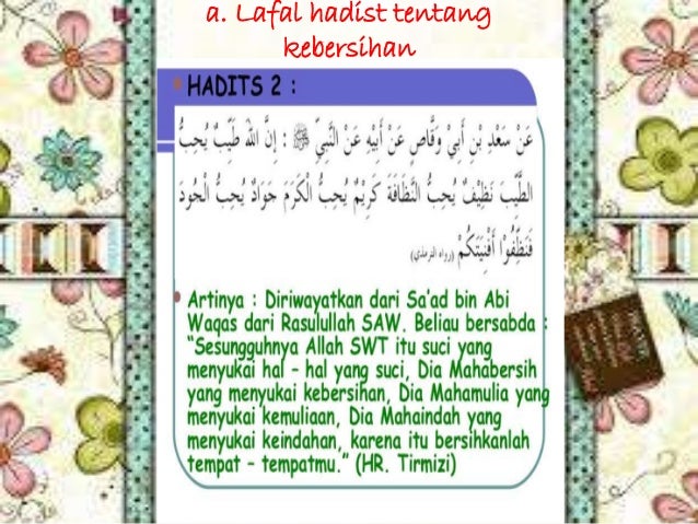 Hadits Keutamaan Kebersihan Family Fresh Meals