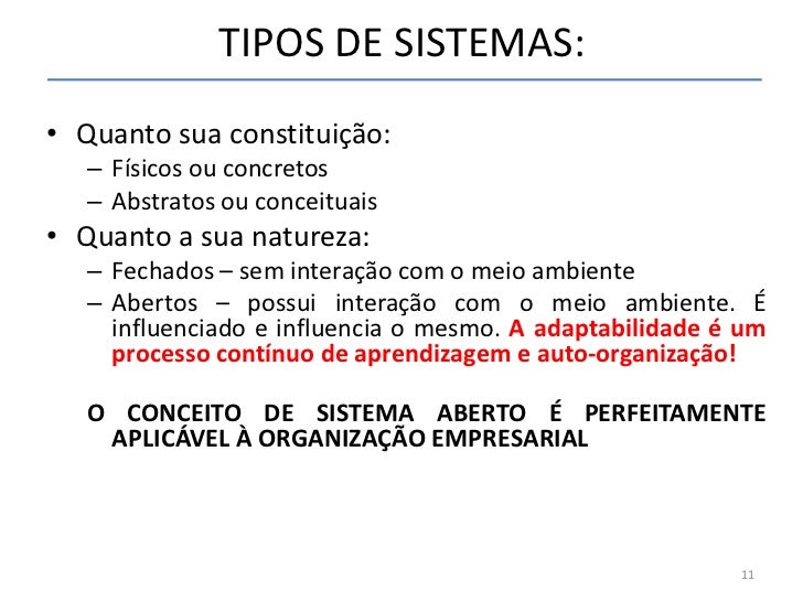 Teoria Geral de Sistemas Teoria Geral de Sistemas