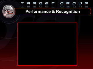 Performance & Recognition
 