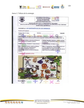 128
Anexo 3. Talleres de la estrategia
 