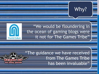 Who?Backed up by a team of writers, volunteers and behind-the-scene workers PLUS! Our Partners and Gameleon members