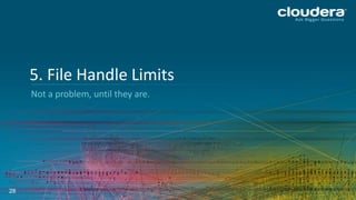 28
Not a problem, until they are.
5. File Handle Limits
 