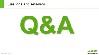 © Hortonworks Inc. 2014
Questions and Answers
 