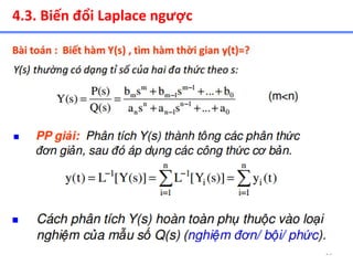 23
4.3. Biến đổi Laplace ngược
 
