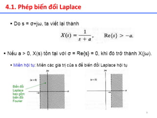 9
4.1. Phép biến đổi Laplace
 