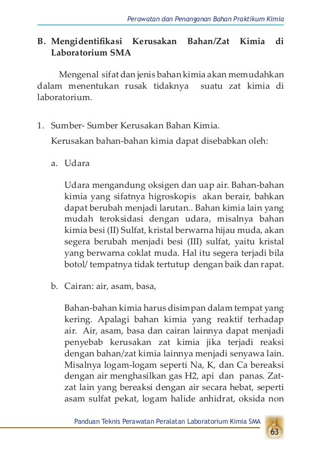 Buku Perawatan Alat Lab Kimia