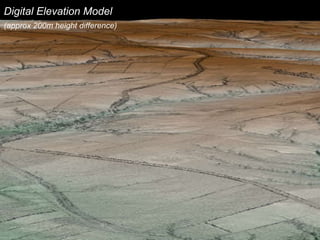 Digital Elevation Model  (approx 200m height difference) 