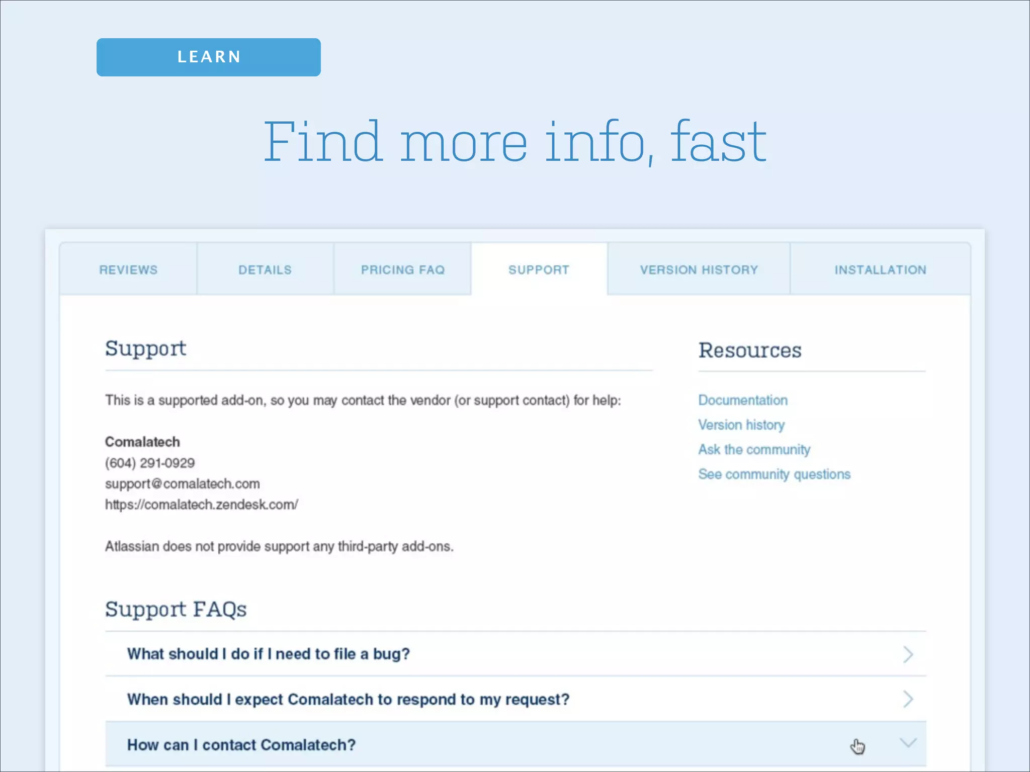 LEARN

Find more info, fast

 
