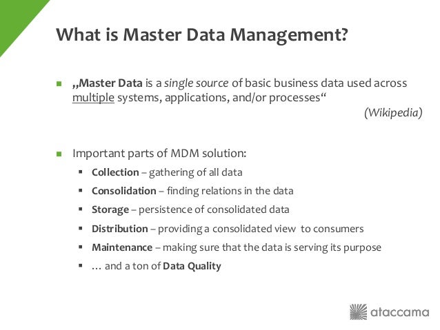 using hadoop as a platform for master data management job description data manager
