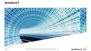 Page 15
Questions?
Insurwave | Blockchain enabled platform for Marine Insurance | EY 2018
 