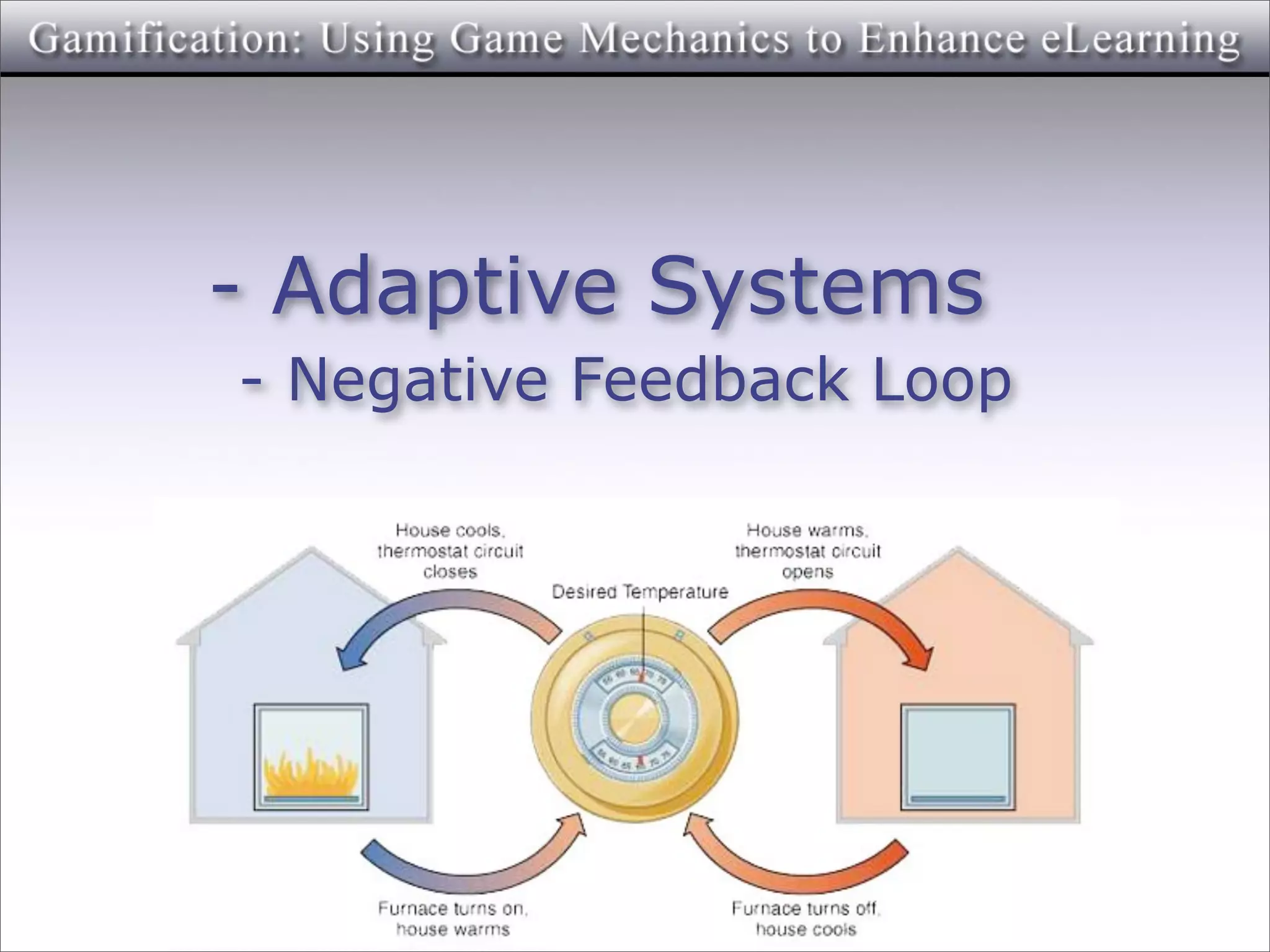 - Adaptive Systems
- Negative Feedback Loop
 