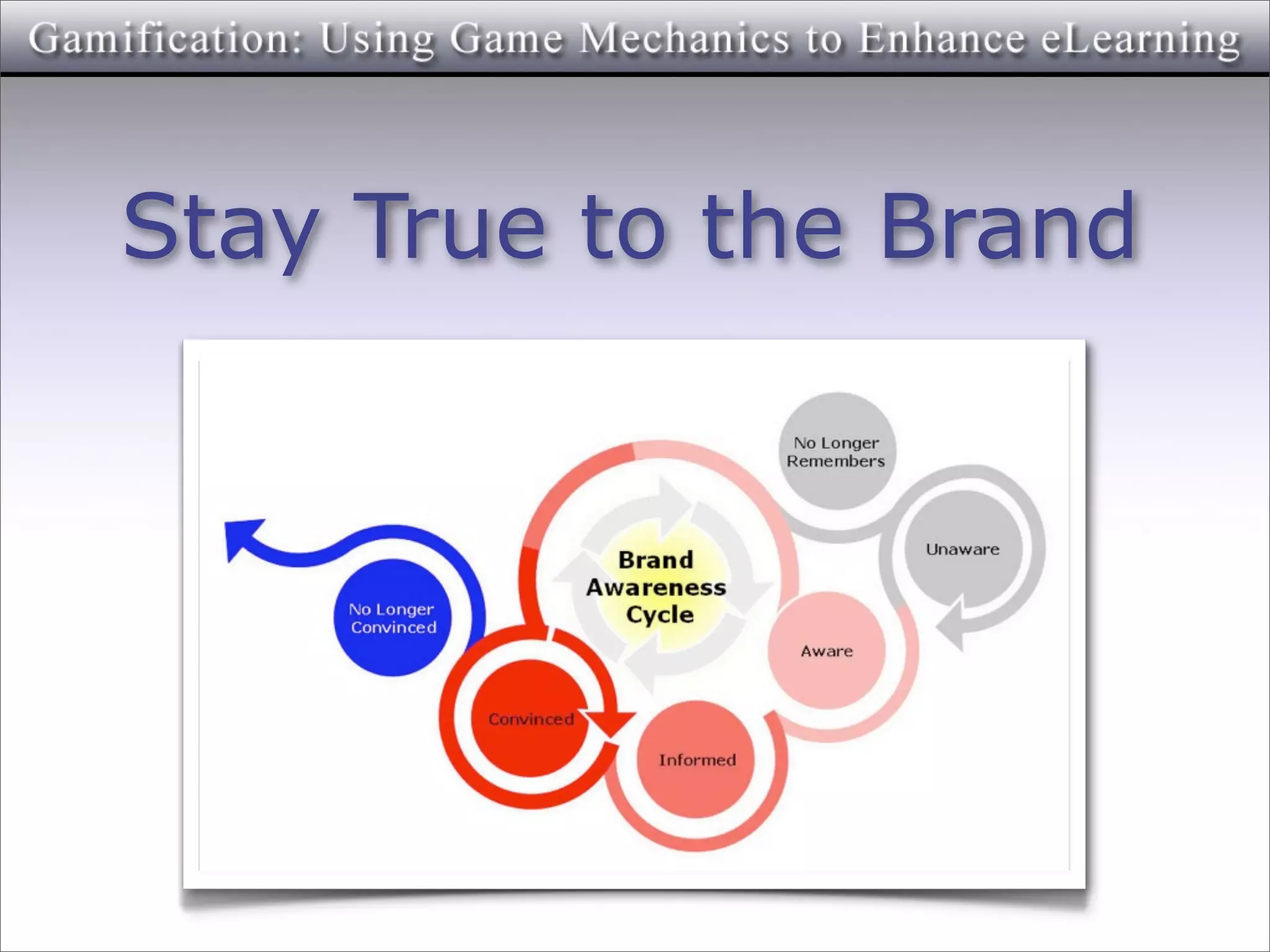 Stay True to the Brand
 