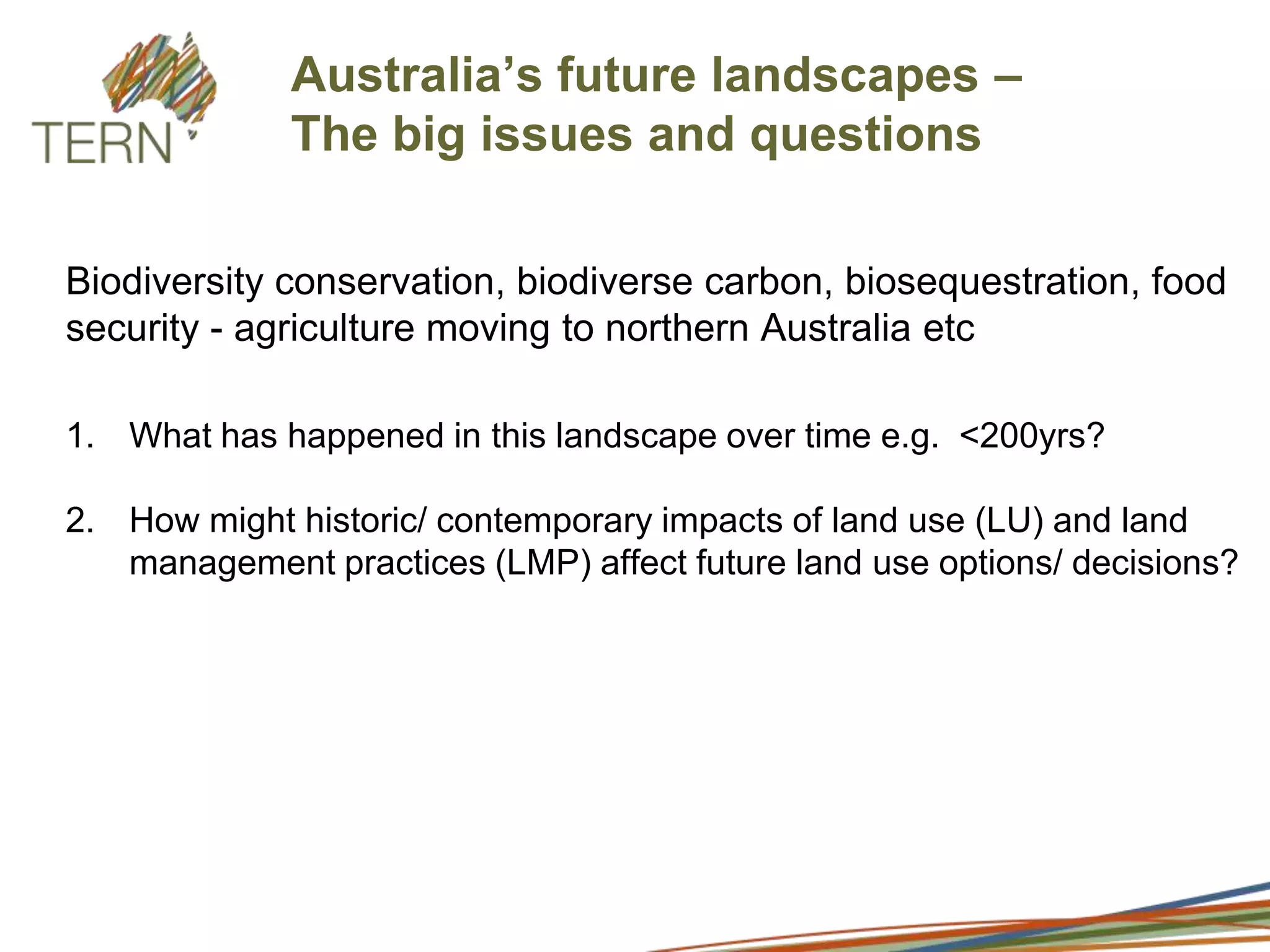 The method – vegetation transformations 