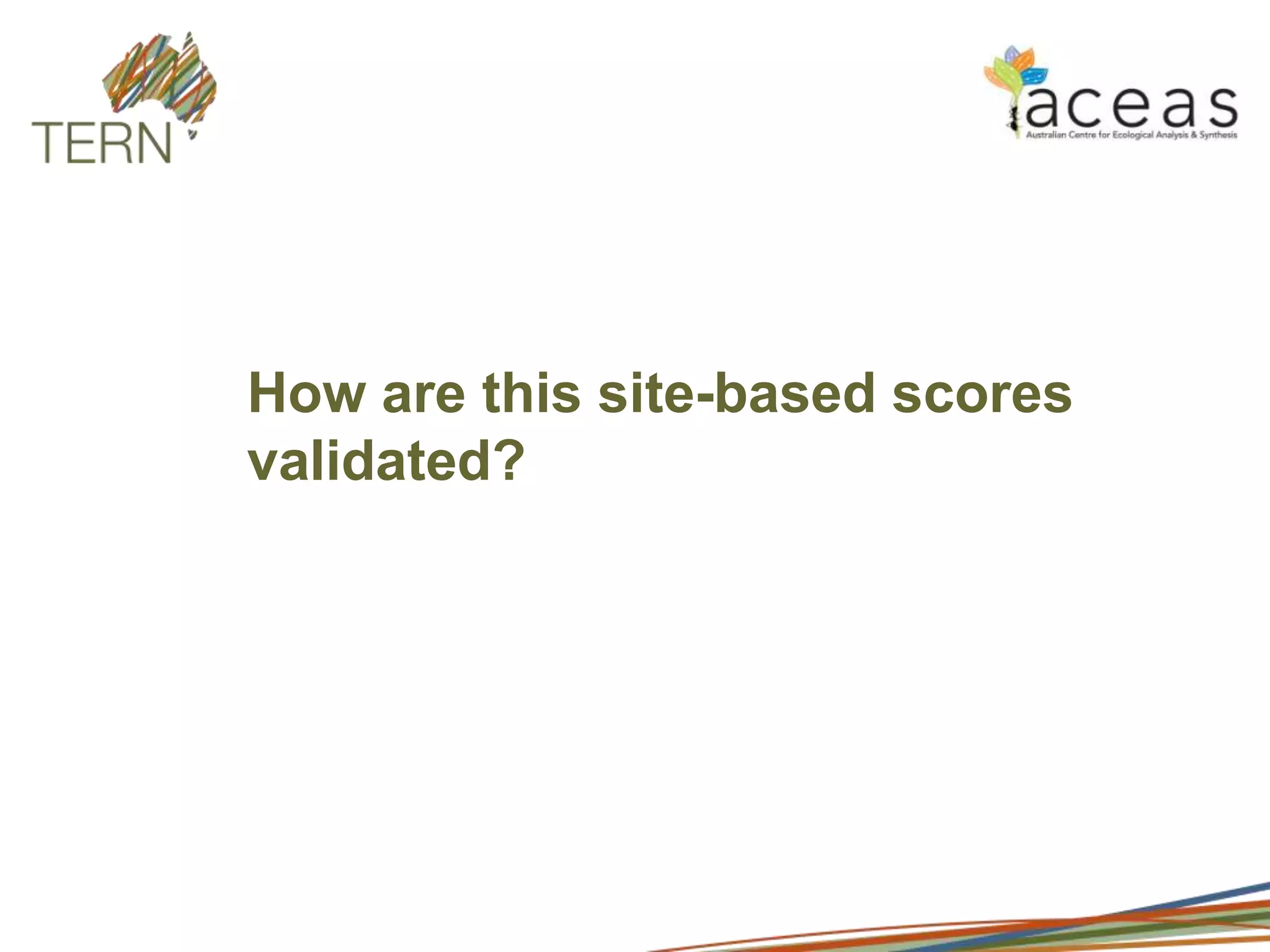 Presenting interim results as transformation graphs 
