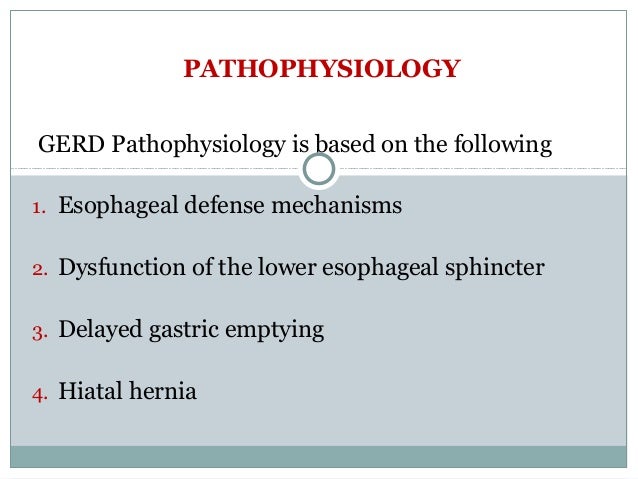 Etiology of gerd