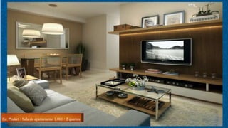 Ed. Phuket • Sala do apartamento 1.001 • 2 quartos
 