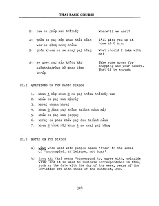 Learn Thai - FSI Basic Course (Part 2)