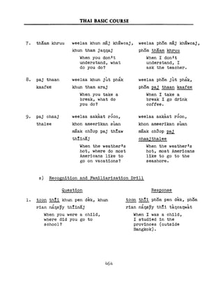 Learn Thai - FSI Basic Course (Part 2)