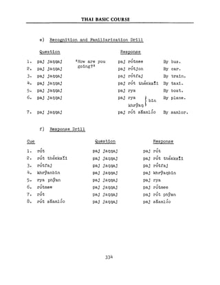 Learn Thai - FSI Basic Course (Part 2)