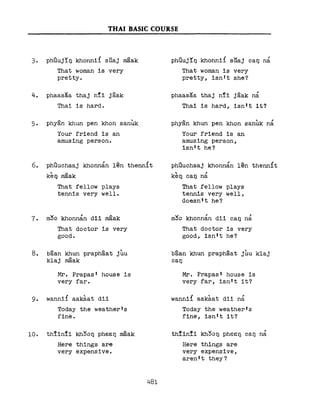 Learn Thai - FSI Basic Course (Part 2)