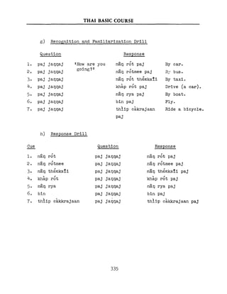 Learn Thai - FSI Basic Course (Part 2)