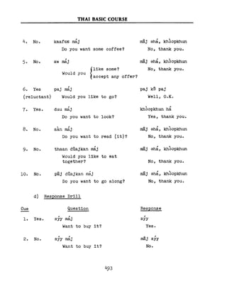 Learn Thai - FSI Basic Course (Part 2)