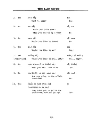 Learn Thai - FSI Basic Course (Part 2)