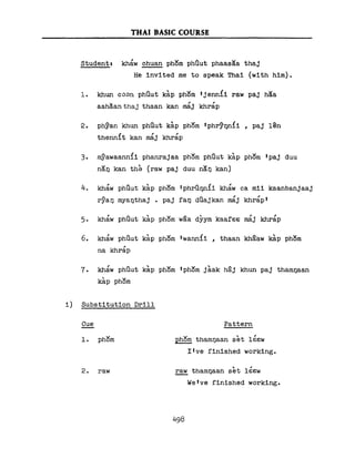 Learn Thai - FSI Basic Course (Part 2)