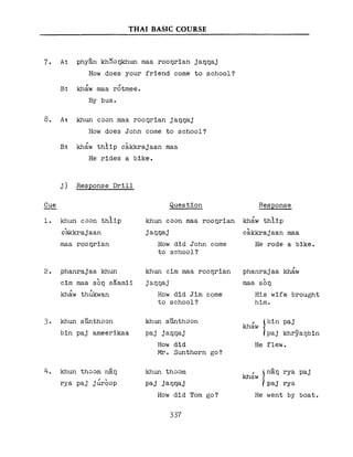 Learn Thai - FSI Basic Course (Part 2)