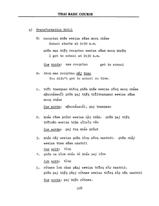 Learn Thai - FSI Basic Course (Part 2)