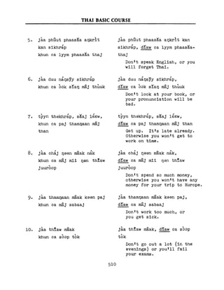 Learn Thai - FSI Basic Course (Part 2)