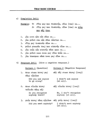 Learn Thai - FSI Basic Course (Part 2)