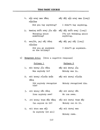 Learn Thai - FSI Basic Course (Part 2)