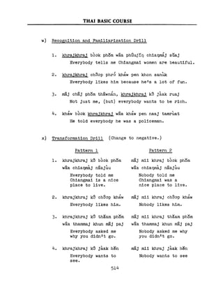 Learn Thai - FSI Basic Course (Part 2)