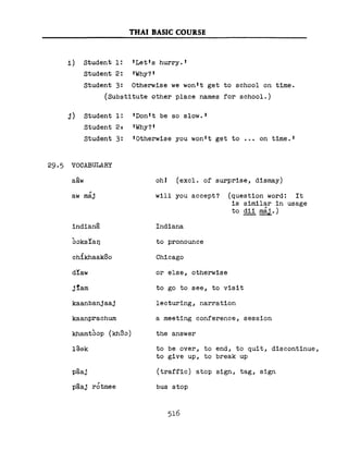 Learn Thai - FSI Basic Course (Part 2)